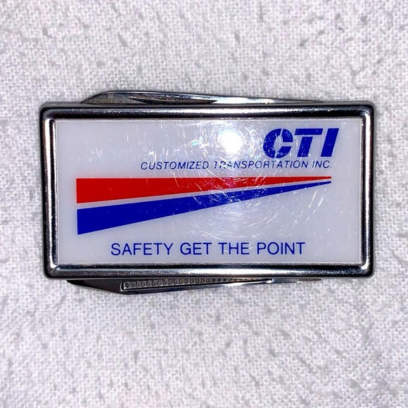 *RARE* Vintage Promotional Money Clip Barlow B60 Stainless Steel Tool CTI Men’s - Picture 3 of 8